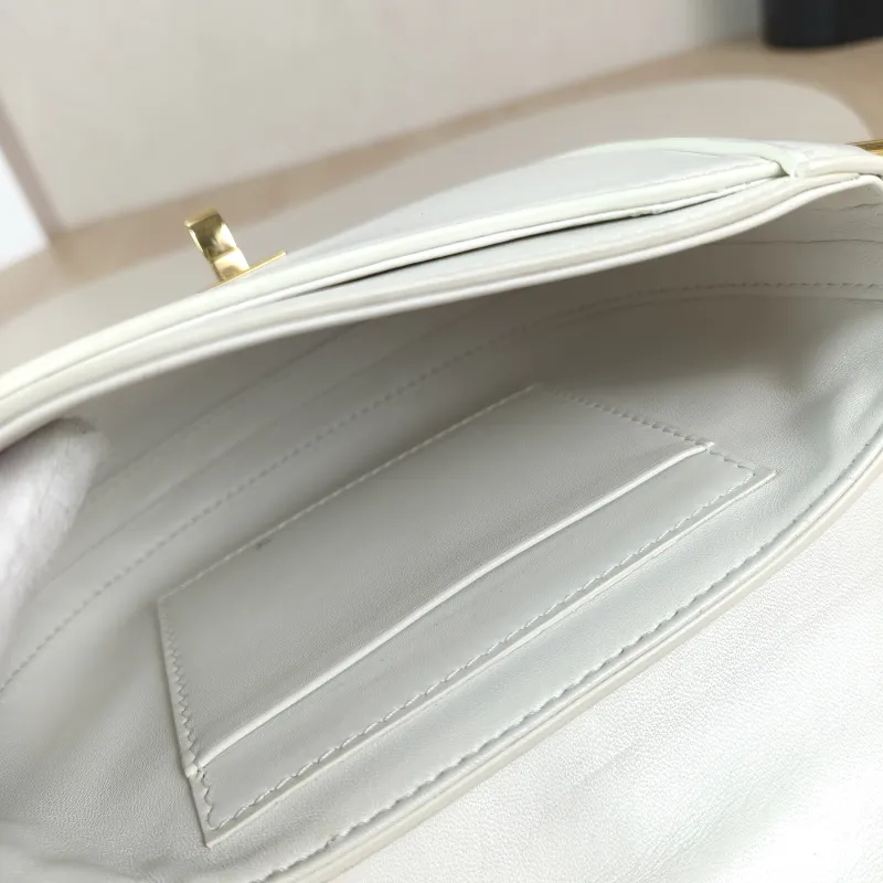 CELINE Crossbody Bag Besace 16 White Calfskin Small 19 × 6 × 17 cm — detail view 9 of 11