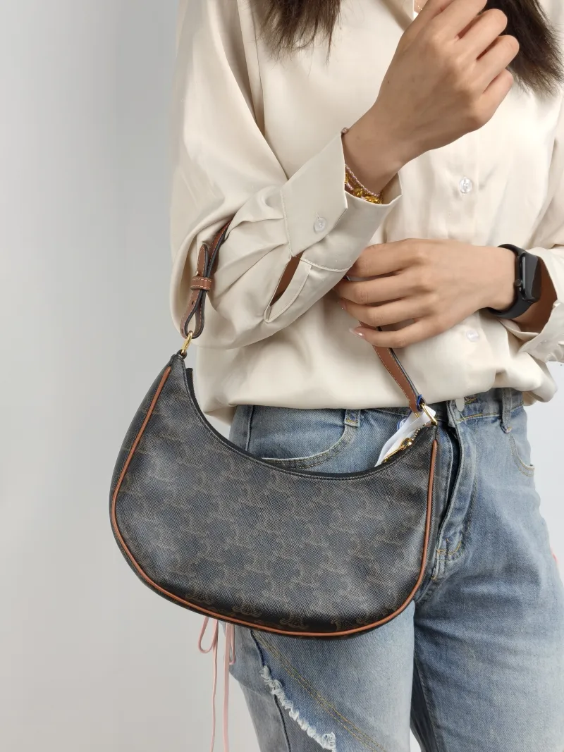 CELINE Shoulder Bag AVA Monogram PVC Medium 23 × 7 × 19 cm — on-model view 2 of 2