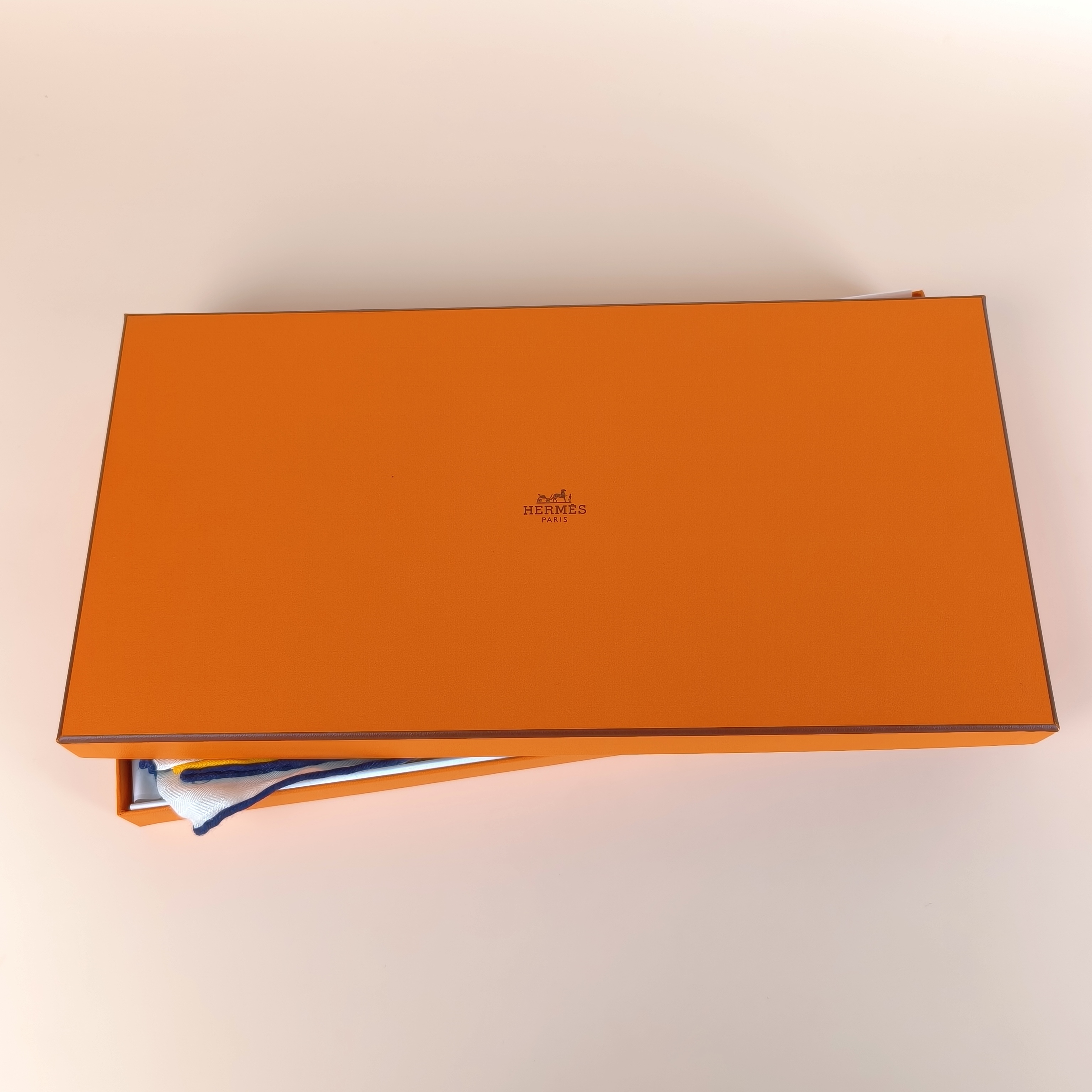 Hermès Scarf Scarf Colorblock Wool · Silk One Size140*140 — cover view 7 of 10