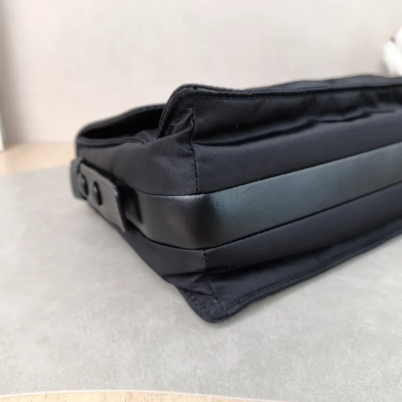PRADA Crossbody Bag Messenger Bag Crossbody Bag Black Nylon One Size 23 × 8.5 × 17 cm — detail view 7 of 11