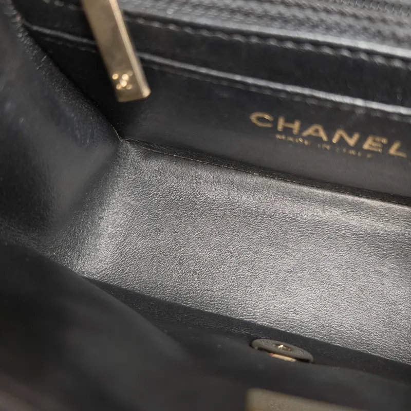 Chanel Crossbody Bag Classic Flap Mini CF Mini Black SL ambskinmini17 × 8 × 13.5 cm — detail view 8 of 13