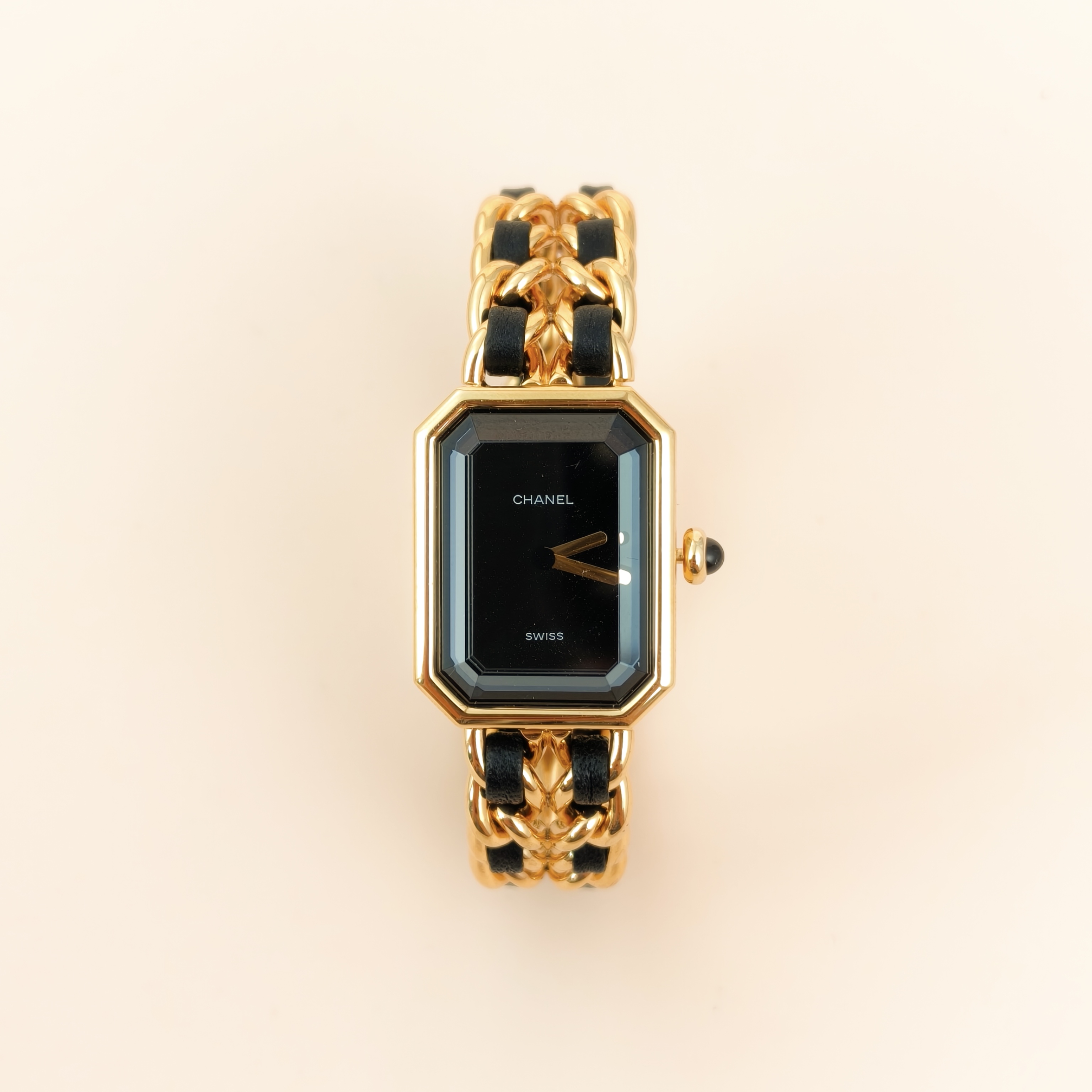 Chanel Watch Première Édition Originale Black with Gold-Tone Hardware Black with Gold-Tone Hardware M 26.1mm x 20mm x 7.6mm