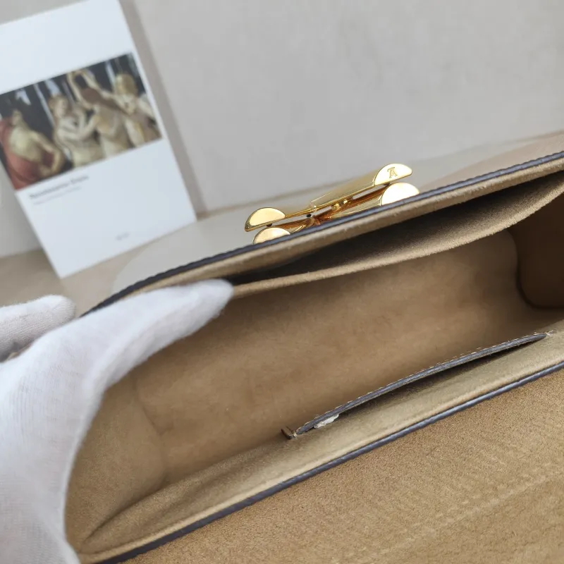 Louis Vuitton Crossbody Bag Twist Taupe Epi Embossed Calfskin Medium 23 × 9.5 × 17 cm — detail view 7 of 13