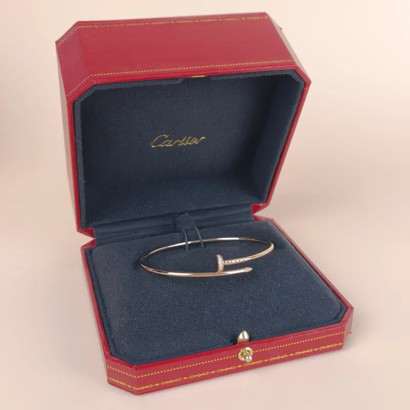 CARTIER Bangle Juste un Clou Bangle Rose Gold Diamond18KR ose Gold Small Edition 19 — cover view 6 of 9