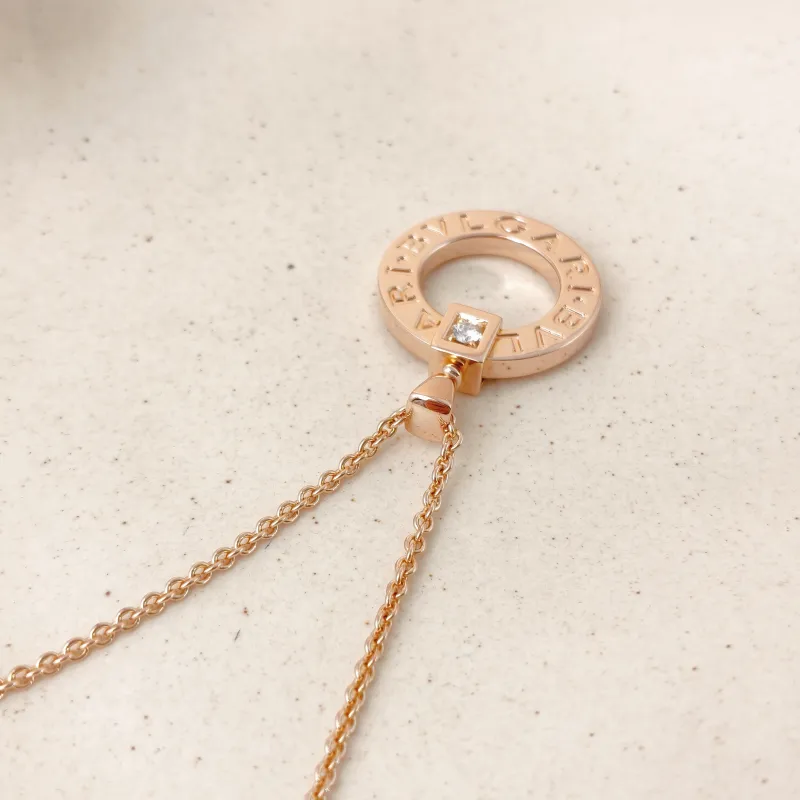 Bvlgari Necklace Collection Rose Gold Diamond18KR ose Gold One Size 46cm — cover view 10 of 10
