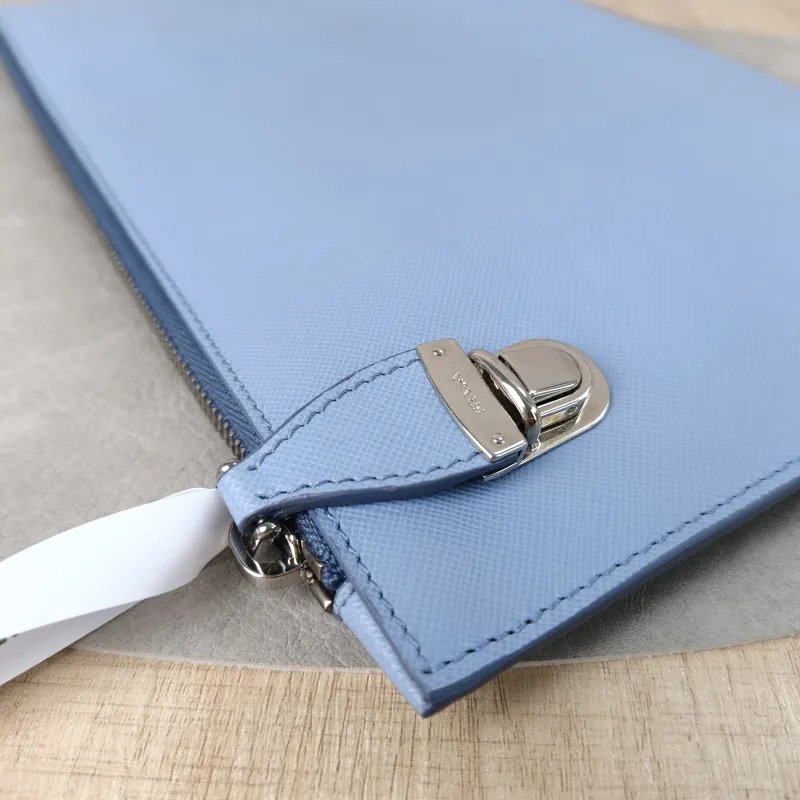 PRADA Clutch Clutch Blue Calfskin 30*19 — detail view 12 of 12