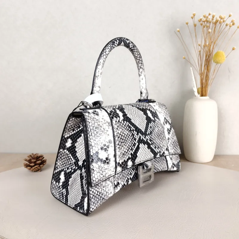 BALENCIAGA Crossbody Bag Hourglass Hourglass Bag Colorblock Embossed Calfskin Small23 × 10 × 14 cm — cover view 2 of 5