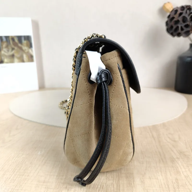 Chanel Shoulder Bag 26a Collection · Black Suede Small 29 × 10 × 17 cm — detail view 9 of 14