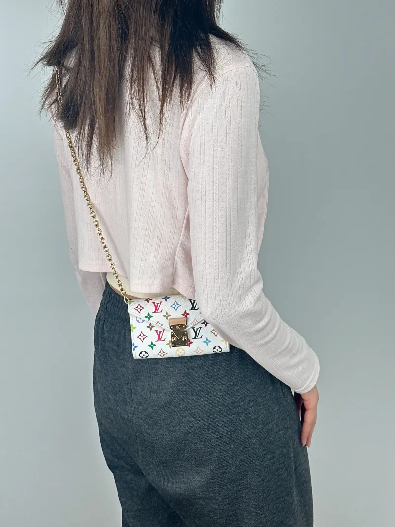 Louis Vuitton Shoulder Bag Pouch Metis Chain Bag Belt Bag Multicolore PVC One Size13.5*8 — on-model view 2 of 2