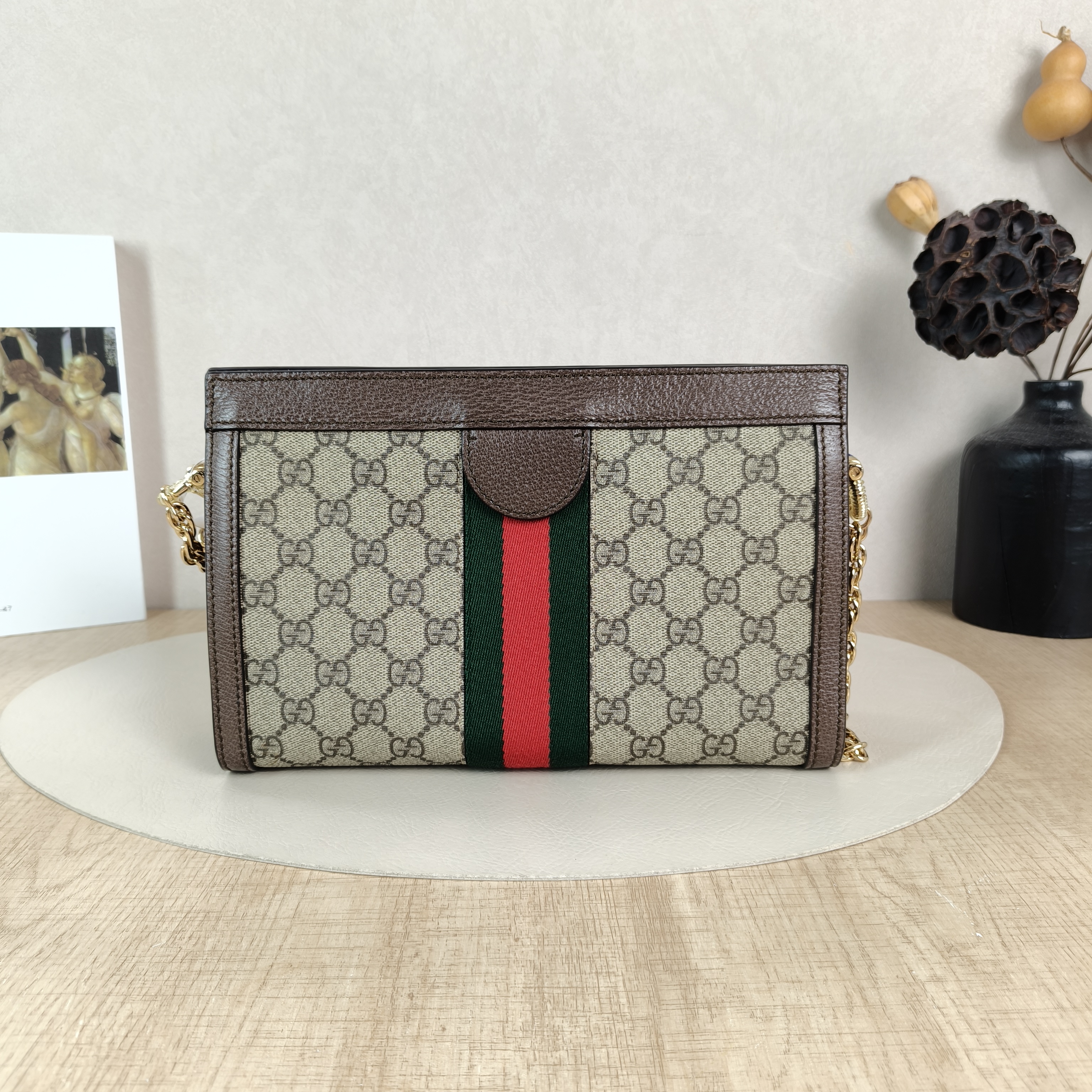 GUCCI Crossbody Bag Ophidia Monogram PVC Medium26 × 8 × 17.5 cm — cover view 5 of 6