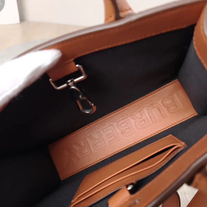 BURBERRY Top Handle Bag Tote Bag PVC One Size 19 × 5.5 × 13.5 cm — detail view 9 of 9