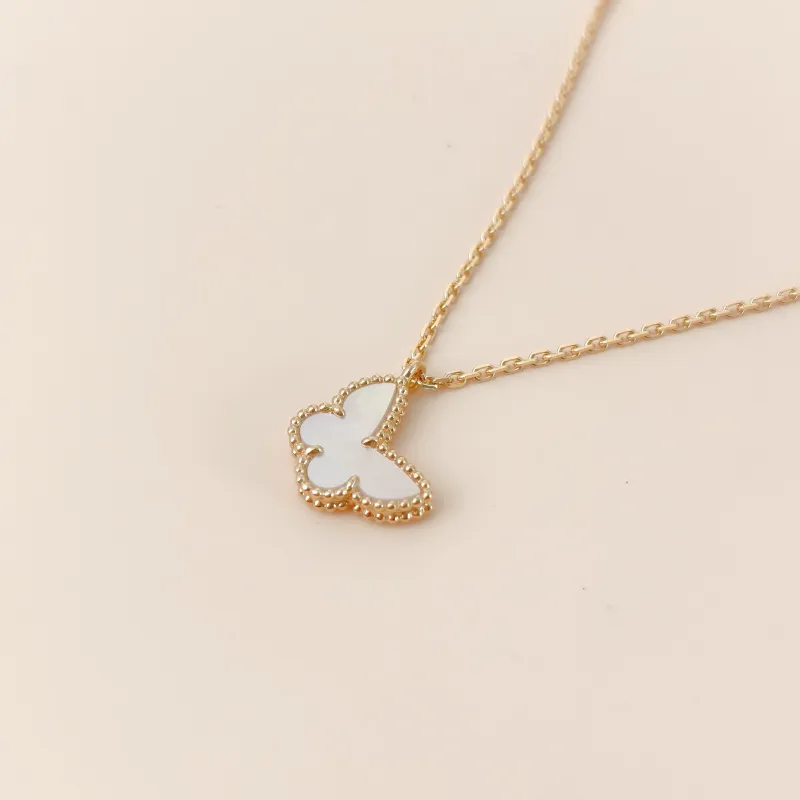 Van Cleef & Arpels Necklace Fauna Collection Butterflies Collection Pearl · White Mother-of-Pearl 18KY ellow Gold Sweet Mini 40cm — cover view 3 of 10