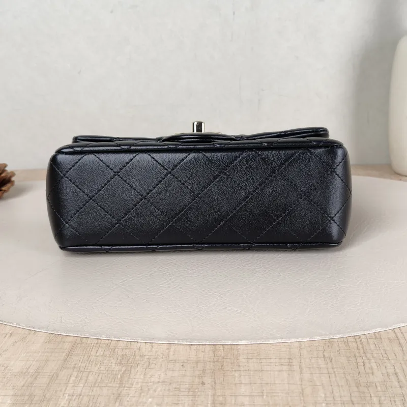 Chanel Crossbody Bag Classic Flap Large Mini CF Mini C Black SL ambskin mini 20 × 6 × 12 cm — cover view 6 of 6
