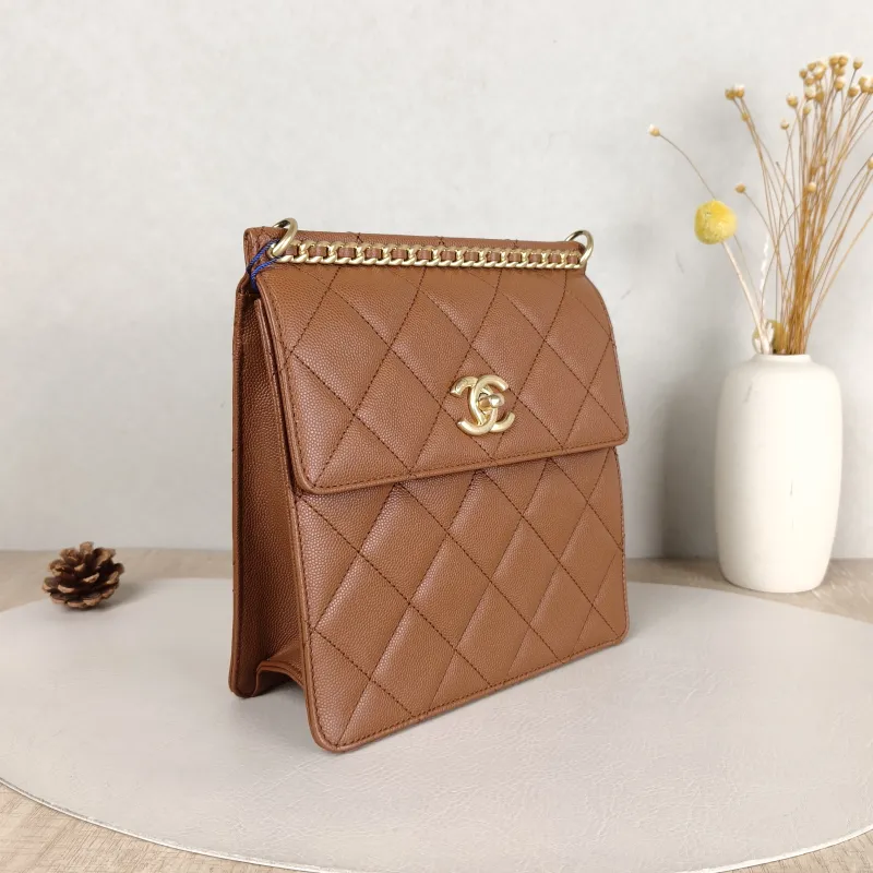 Chanel Backpack23a Backpack Brown Grained Calfskin One Size20 × 7.5 × 21 cm — cover view 2 of 5