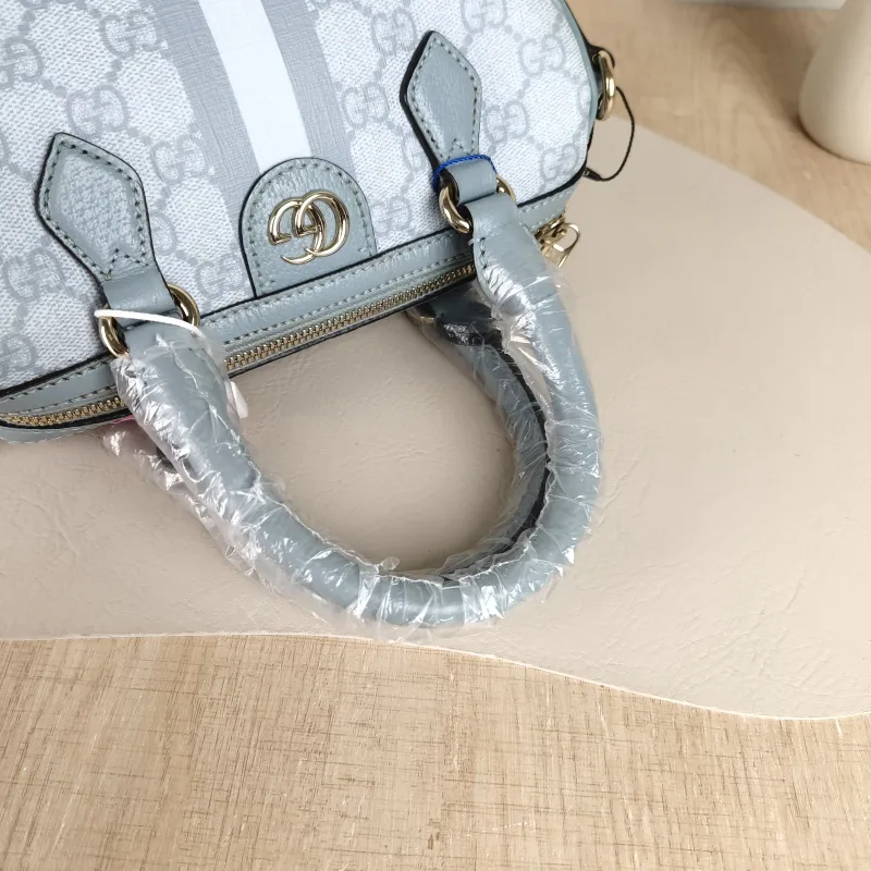 GUCCI Top Handle Bag Ophidia Blue PVC One Size 21 × 11 × 13 cm — detail view 12 of 12
