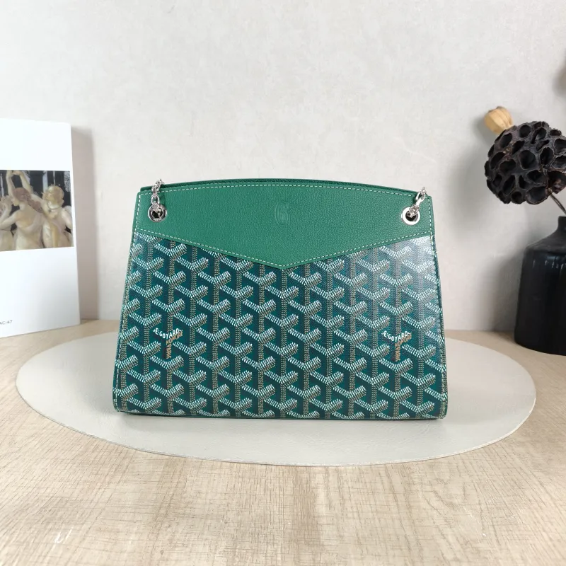 GOYARD Shoulder Bag Rouette Shoulder Bag Green ine Canvas Small 25.5 × 9 × 18 cm — cover view 3 of 6