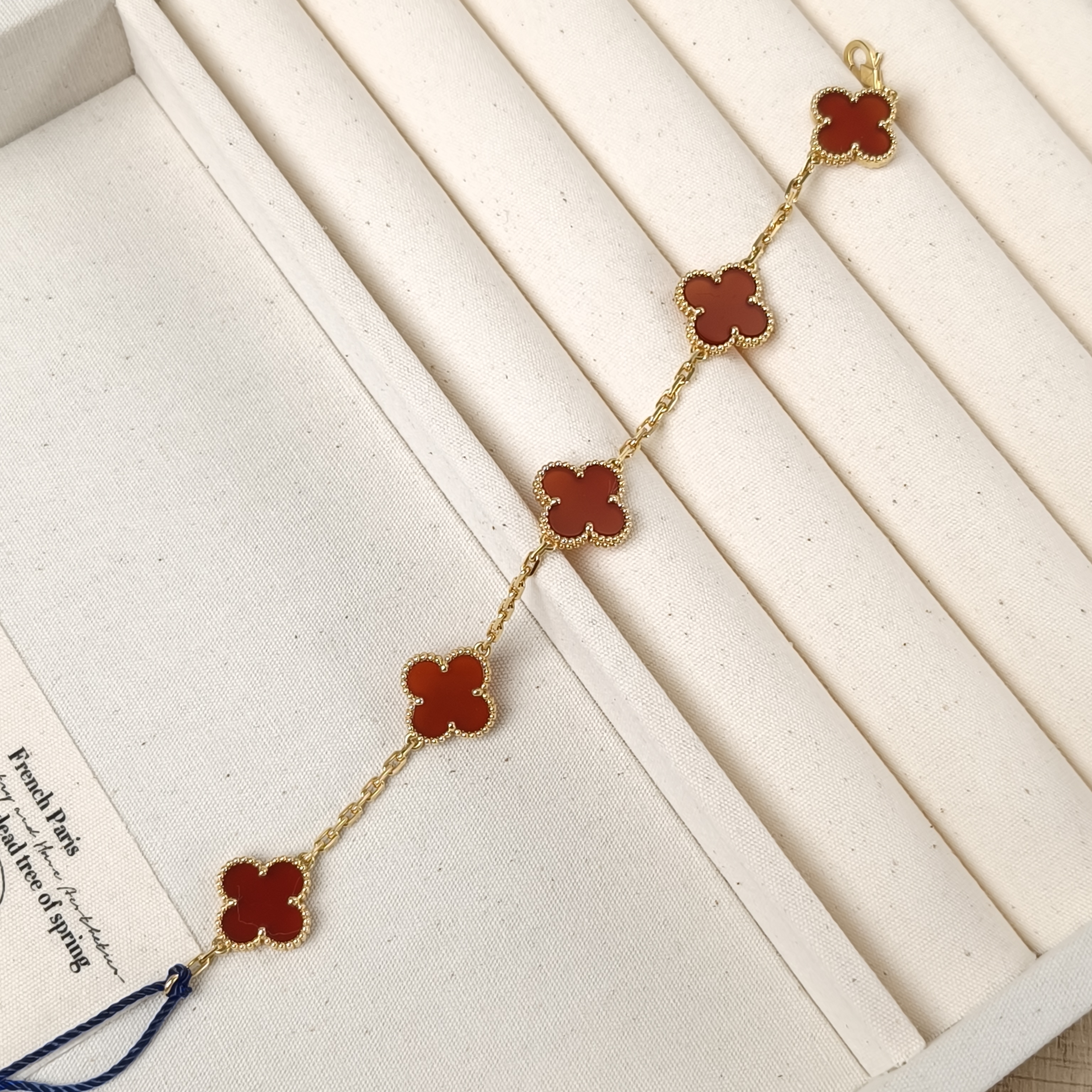 Van Cleef & Arpels Bracelet Alhambra Alhambra Collection Five-Motif Bracelet 18KY ellow Gold Vintage Small19cm Vintage Small — cover view 8 of 12