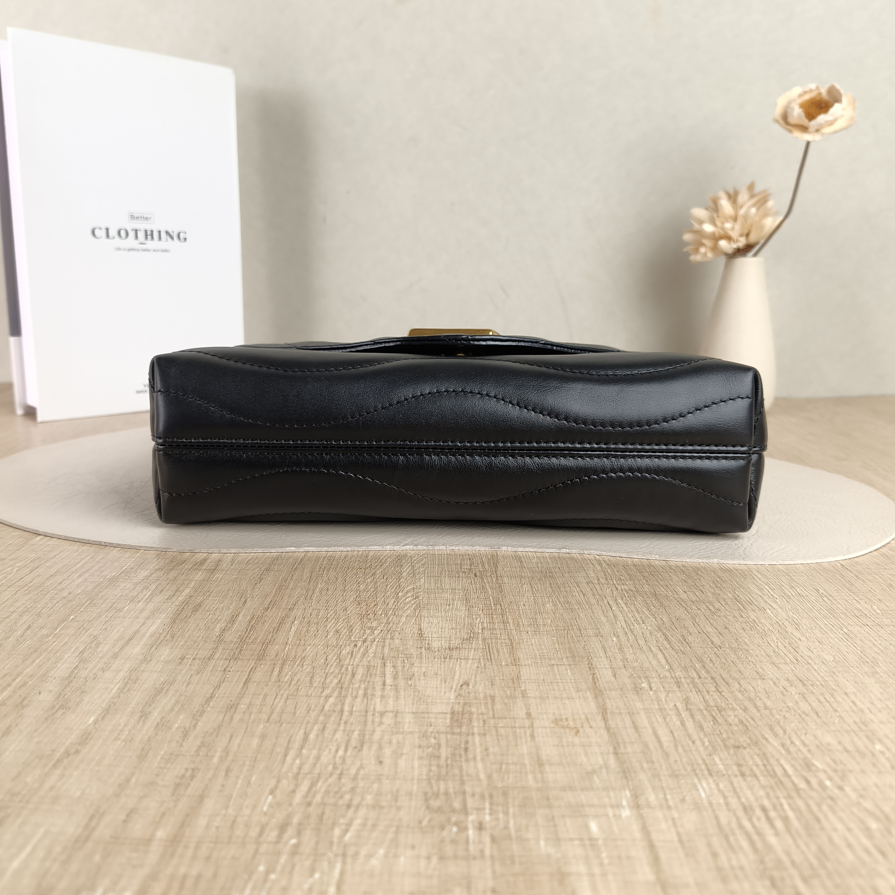 Louis Vuitton Shoulder Bag New Wave Shoulder Bag Black Calfskin One Size26 × 8 × 16 cm — cover view 2 of 5