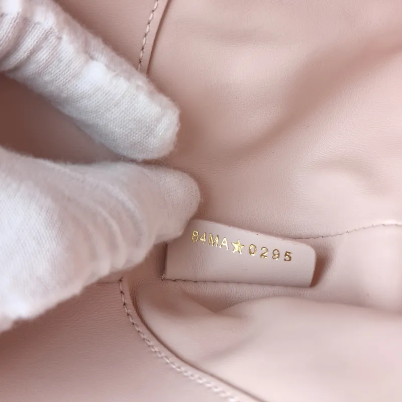 DIOR Top Handle Bag TOUJOURS Edition Pink Calfskin Mini 13 × 12 × 15 cm — detail view 5 of 13