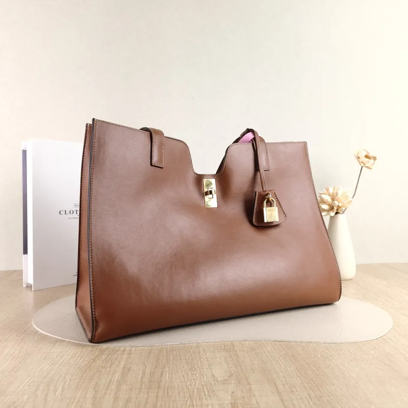 CELINE Shoulder Bag Cabas 16 Tote Bag Caramel Calfskin Large 37 × 14 × 26 cm — cover view 2 of 5