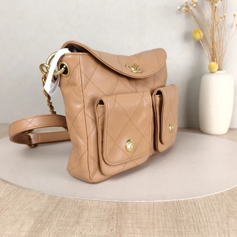 Chanel Shoulder Bag Supple Twins Hobo Calfskin Small 24.5 × 5 × 19 cm — cover view 5 of 5