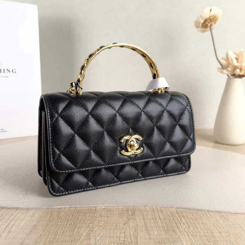 Chanel Crossbody Bag 26p woc Black Calfskin Mini 19 × 7 × 11.5 cm — cover view 5 of 6