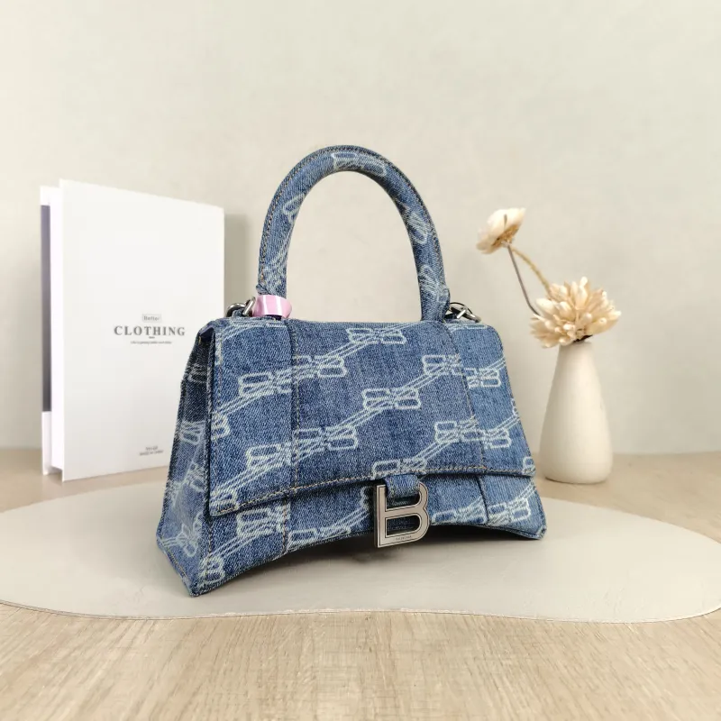 BALENCIAGA Crossbody Bag Hourglass Hourglass Bag Blue Small23 × 10 × 14 cm — cover view 3 of 5