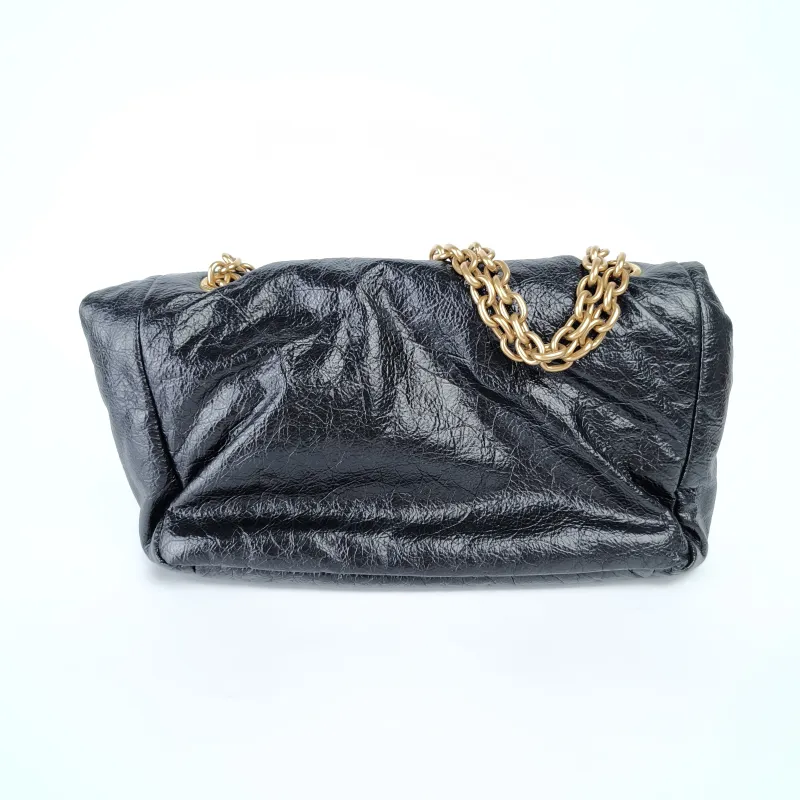 BALENCIAGA Shoulder Bag MONACO Chain Bag Black Calfskin28 × 10 × 18 cm — detail view 8 of 31