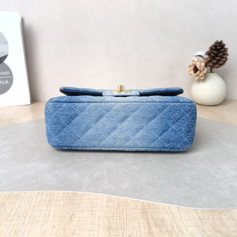Chanel Crossbody Bag Classic Flap Large Mini CF Mini Blue mini 20 × 6 × 12 cm — cover view 5 of 5
