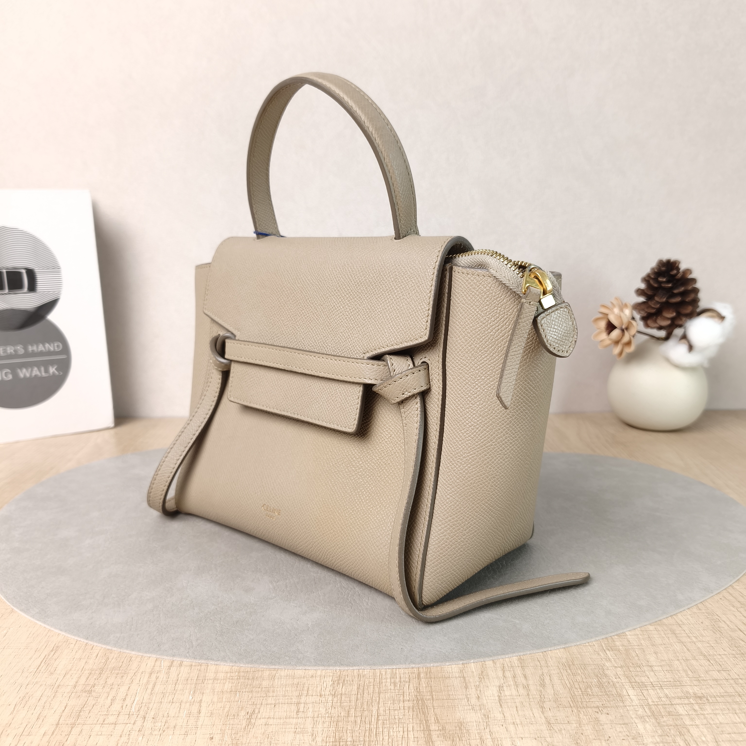 CELINE Shoulder Bag Belt Nano Grey Calfskin Small20 × 10 × 20 cm — cover view 5 of 5