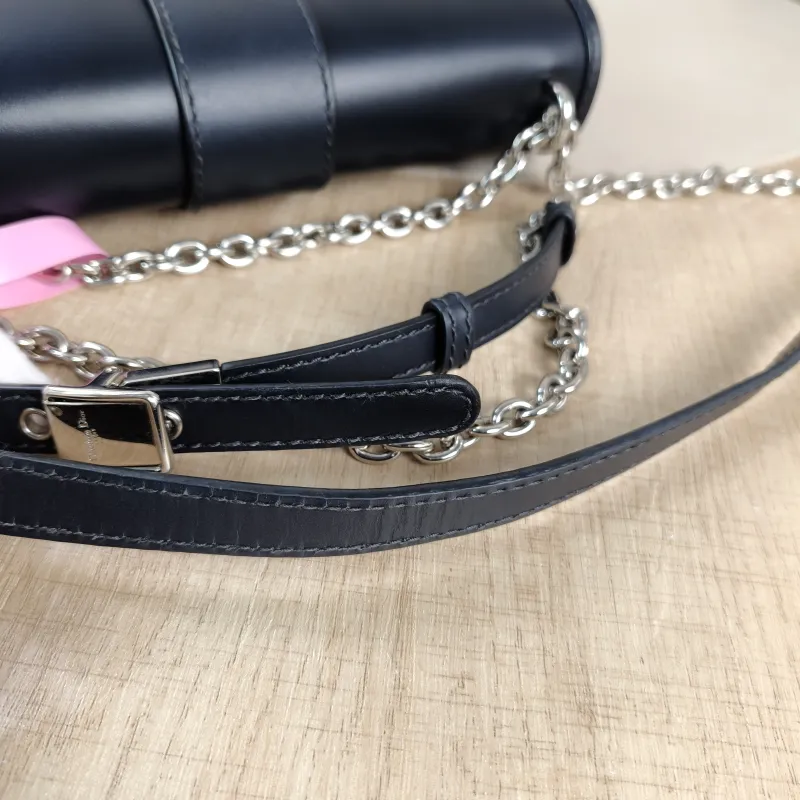 DIOR Crossbody Bag 30 Montaigne East-West 30 Blue Canvas， Small 21 × 6 × 12 cm — detail view 2 of 13