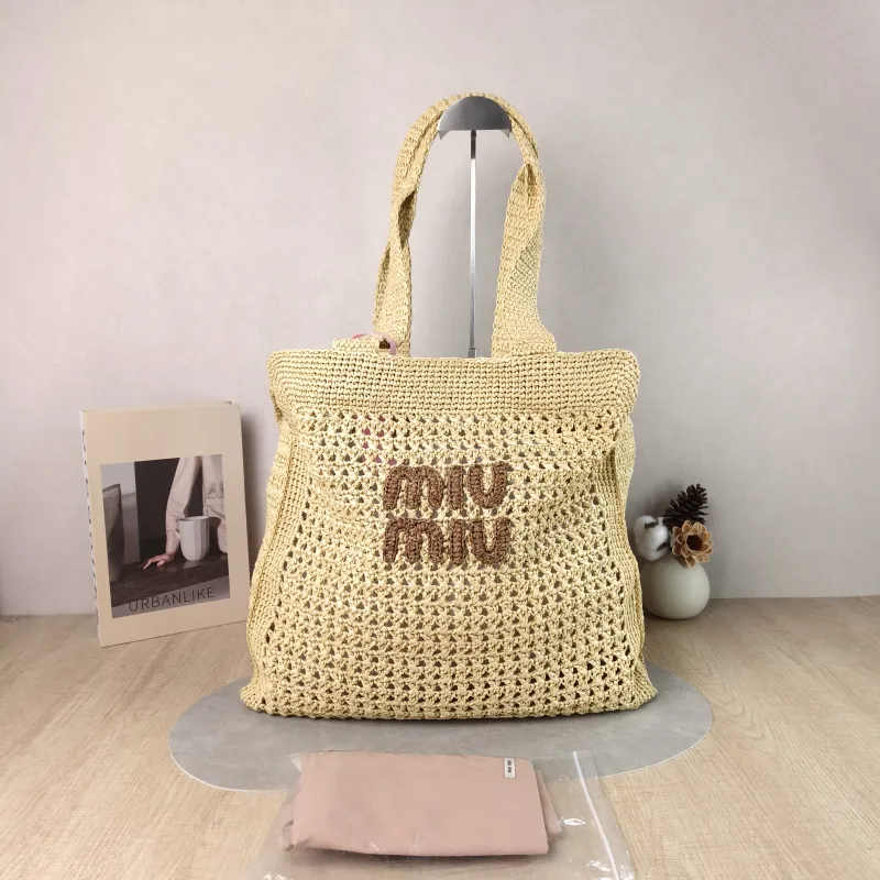 Miumiu Top Handle Bag Top Handle Bag Woven One Size 40 × 10 × 37 cm — cover view 2 of 6