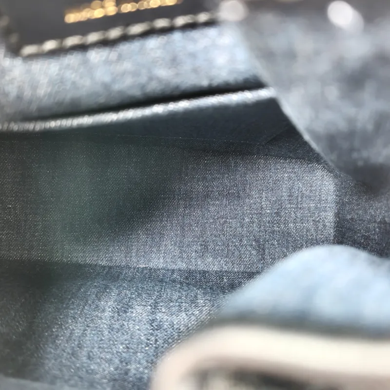 DIOR Shoulder Bag C'est bucket Bucket Bag Blue Canvas 24 × 10 × 25.5 cm — detail view 9 of 12