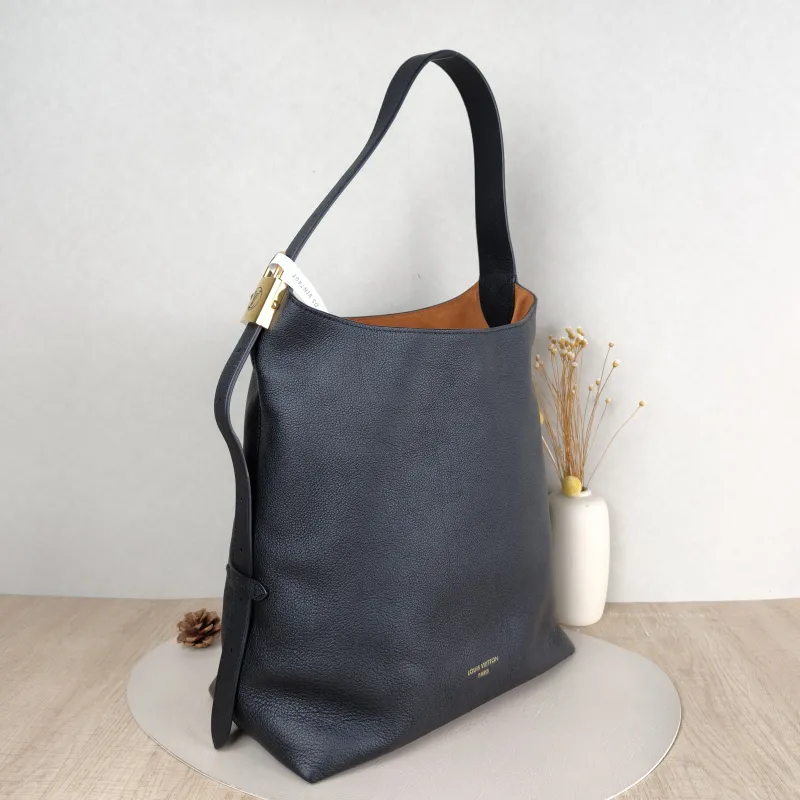 Louis Vuitton Shoulder Bag Low Key Hobo Shoulder Bag Black Calfskin Medium 31 × 18 × 35 cm — cover view 2 of 5