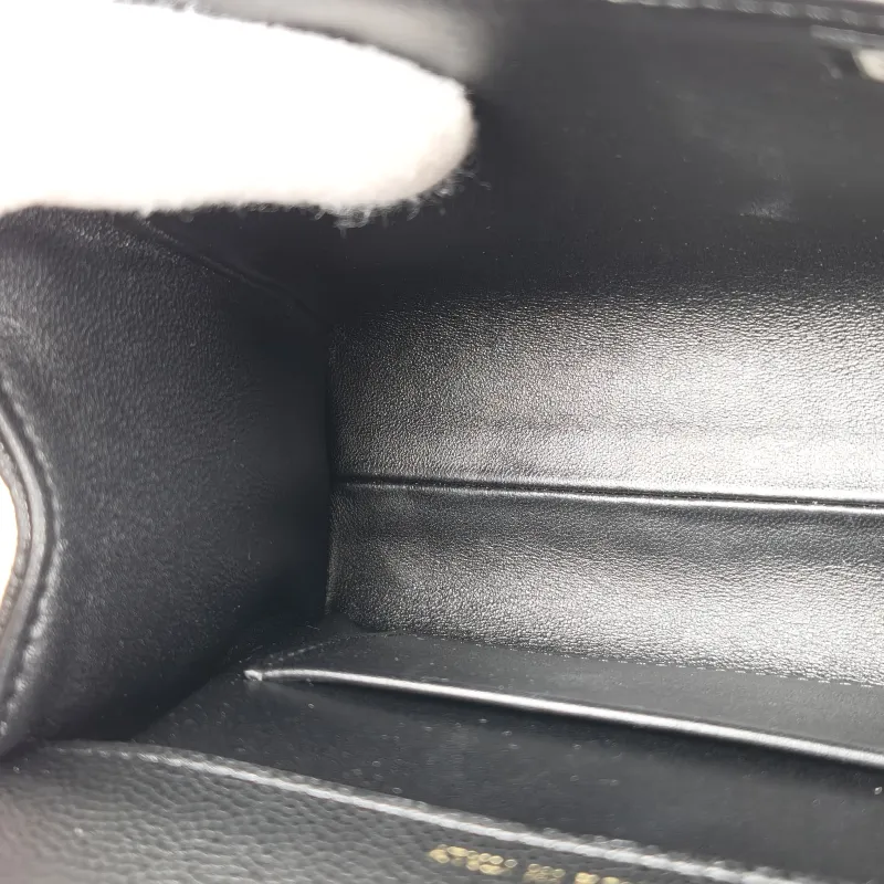 Chanel Crossbody Bag Box Black Grained Calfskin 15 × 7 × 10.5 cm — detail view 1 of 12