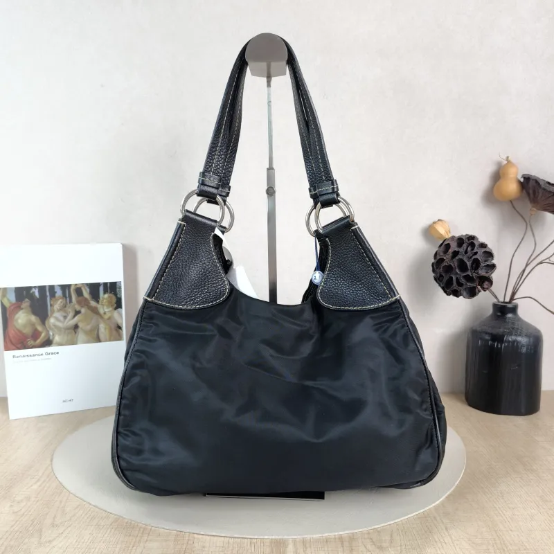 PRADA Top Handle Bag Nylon Black Nylon One Size 32 × 16 × 29 cm — cover view 2 of 5