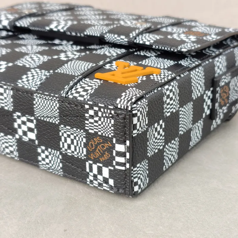 Louis Vuitton Crossbody Bag Flap Soft Trunk Messenger Bag Colorblock PVC One Size 20 × 5.5 × 16 cm — detail view 8 of 12
