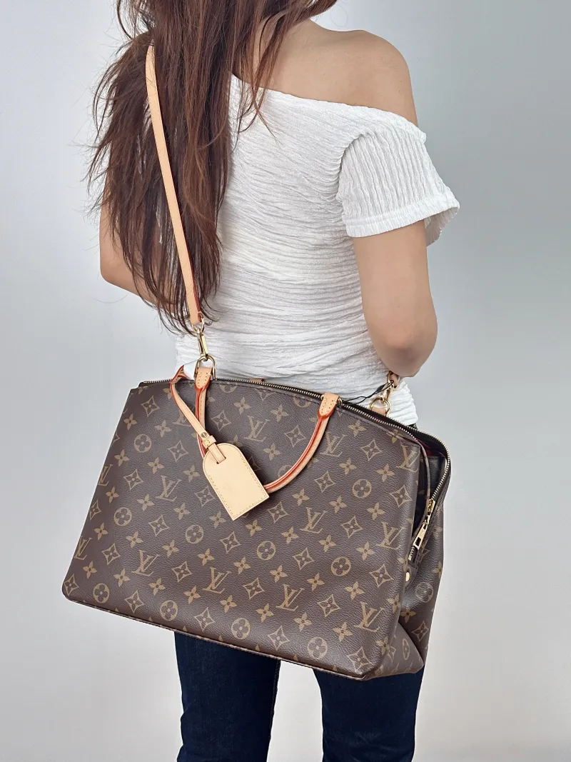 Louis Vuitton Top Handle Bag GRAND PALAIS Monogram PVC Medium34 × 15 × 24 cm — on-model view 2 of 2