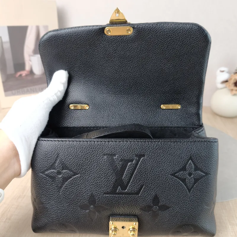 Louis Vuitton Crossbody Bag MADELEINE Black Empreinte Embossed Calfskin BB 24 × 8.5 × 17 cm — detail view 6 of 12