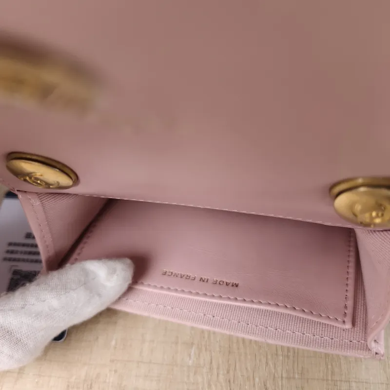 Chanel Crossbody Bag CF Crossbody Bag Pink Calfskin Mini 11 × 3 × 9 cm — detail view 4 of 11