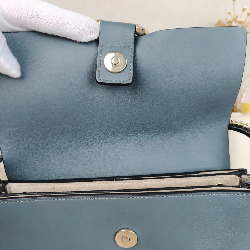 Chloé Crossbody Bag Crossbody Bag Blue Suede One Size24 × 4 × 14 cm — detail view 10 of 13