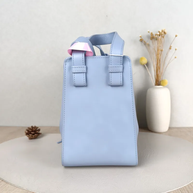 LOEWE Shoulder Bag Hammock Blue Calfskin Small 20 × 14.5 × 21 cm — cover view 4 of 5