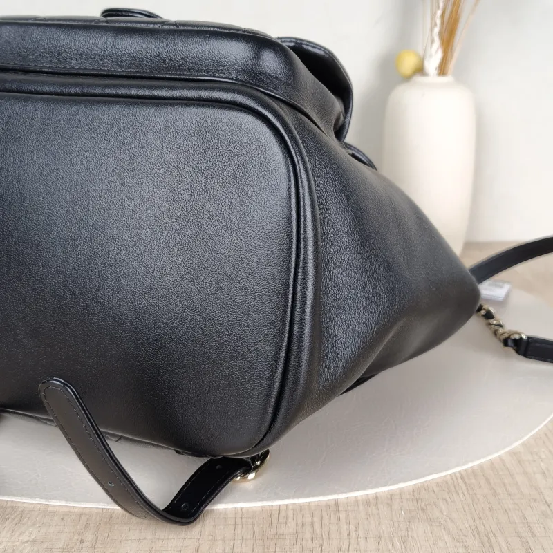 Chanel Backpack Duma Black Grained Calfskin Large21 × 13 × 23 cm — detail view 1 of 13