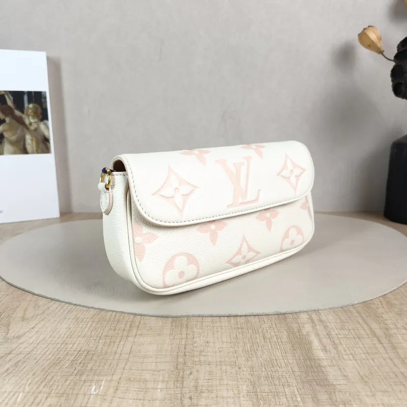 Louis Vuitton Crossbody Bag IVY White · Pink Monogram Empreinte Embossed Calfskin Small 23.5 × 4.3 × 12 cm — cover view 4 of 5