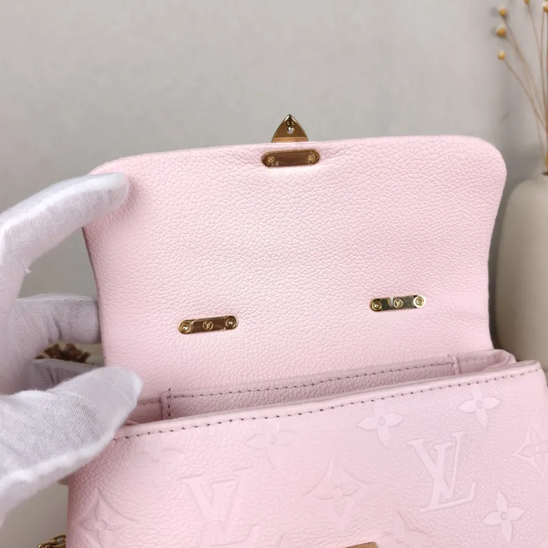 Louis Vuitton Crossbody Bag MADELEINE Pink Calfskin nano 21 × 6 × 12.5 cm — detail view 7 of 12