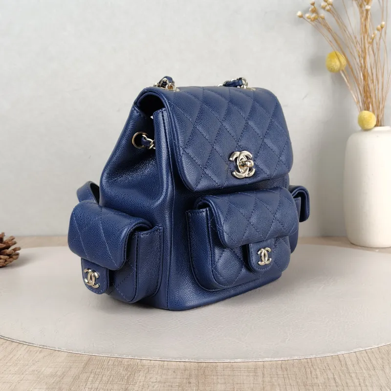 Chanel Backpack duma Navy Grained Calfskin Small 18 × 9.5 × 19 cm — cover view 3 of 5