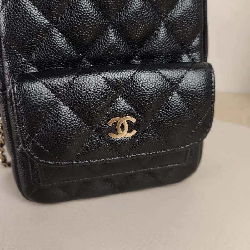 Chanel Backpack mini Backpack Collection Black Grained Calfskin One Size13 × 9 × 18 cm — detail view 7 of 13
