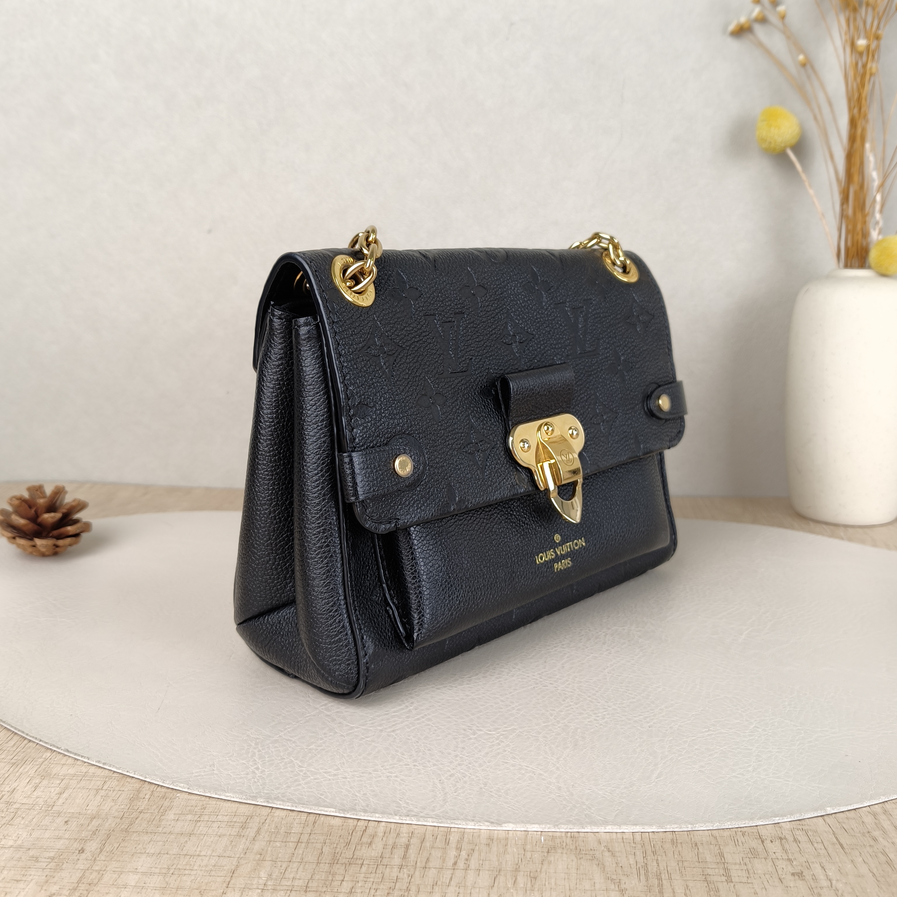 Louis Vuitton Shoulder Bag VAVIN Black Monogram Empreinte Embossed Calfskin BB20.5 × 8 × 15.5 cm — cover view 3 of 5