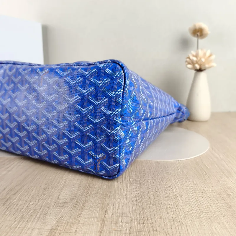 GOYARD Shoulder Bag Boheme Hobo​ Blue PVC Small 43 × 14 × 27 cm — detail view 10 of 11