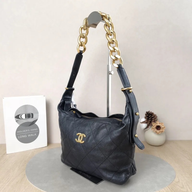 Chanel Shoulder Bag hobo Black Lambskin One Size25 × 9 × 22 cm — cover view 5 of 5